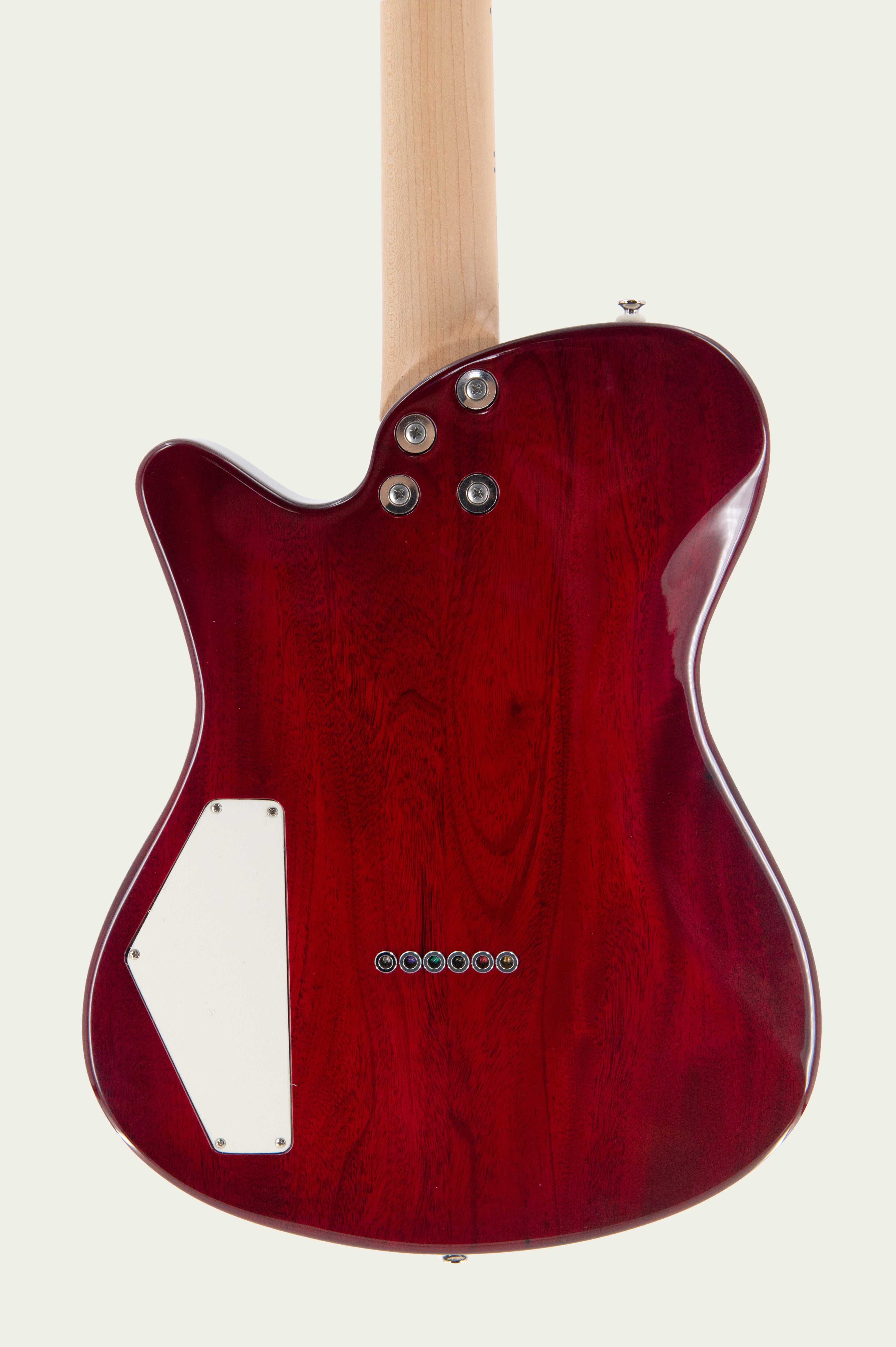 AJ Trans Red Mahogany closeup of body back.